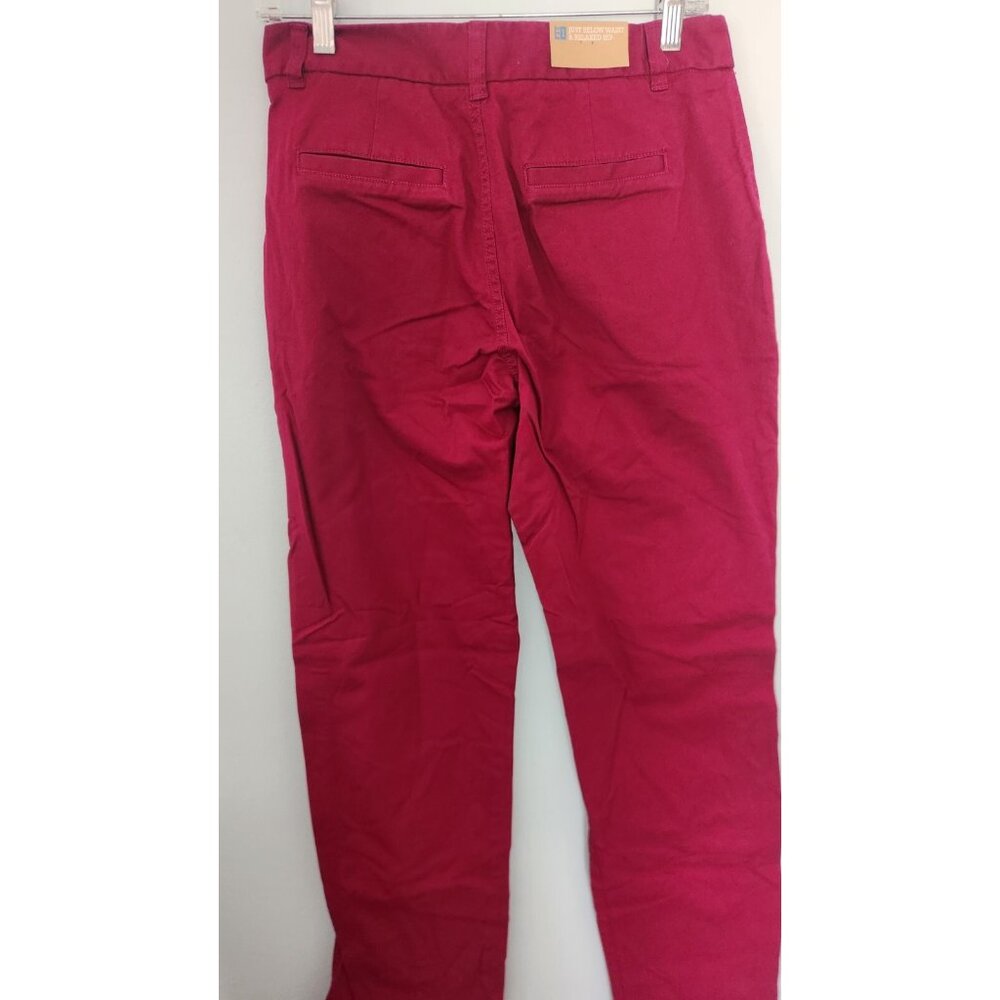 Merona Pants Just Below the Waist Relaxed Hip Dark Pink Womens Size 4 NEW NWT - Picture 5 of 9
